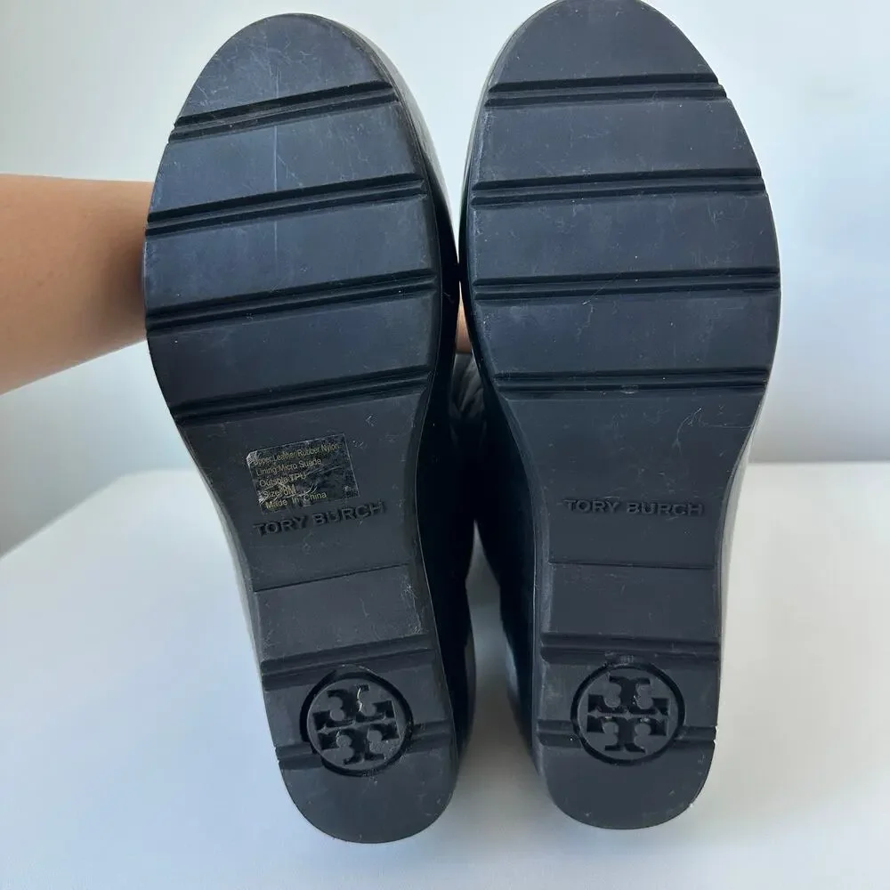 Tory Burch Black Puffer Snow Boots 8M